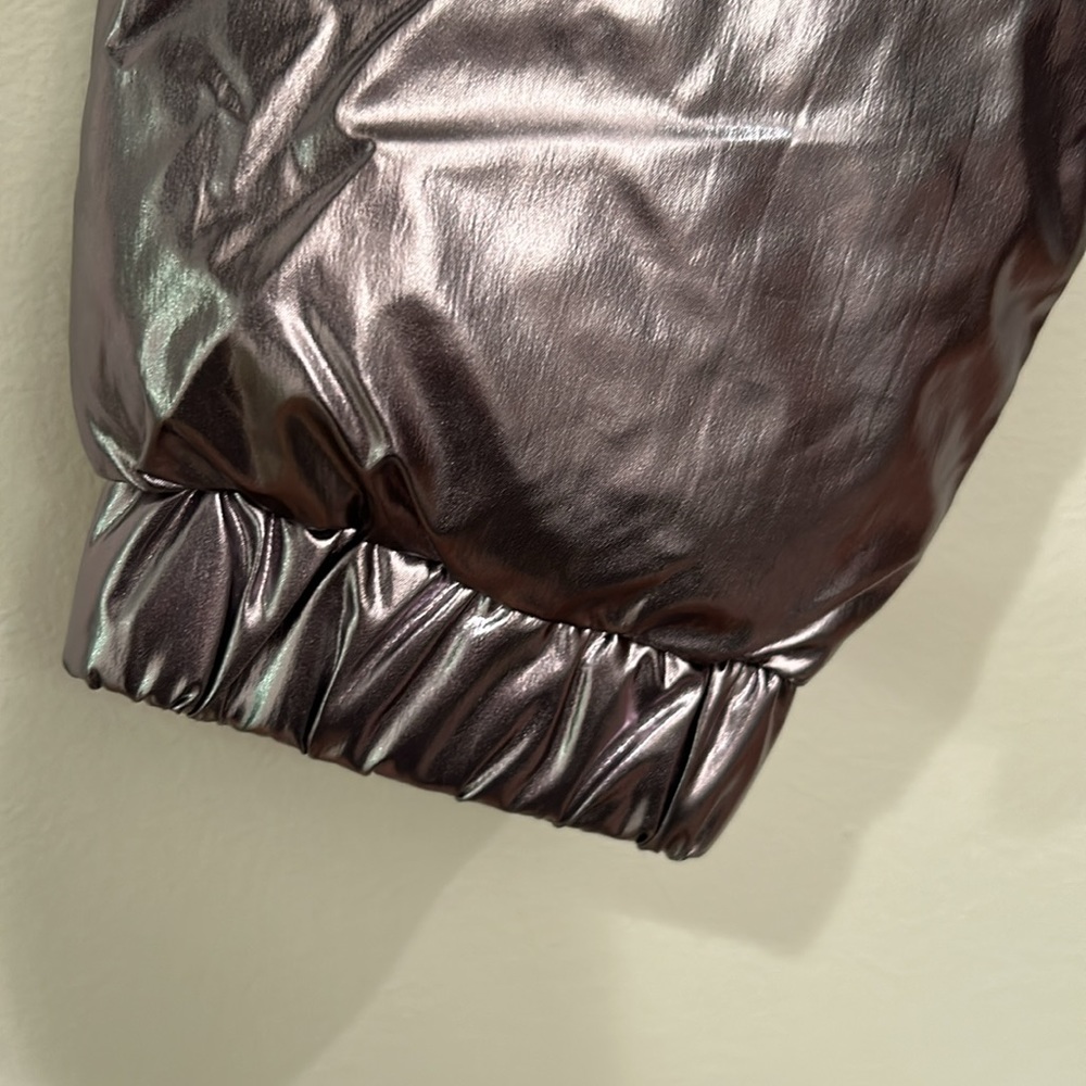 NWT DKNY Sport Down Jacket DP2J8893 Silver Tone Regular Fit, sz L - Picture 5 of 12